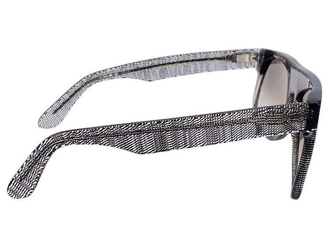 Autre Marque Gafas de sol Aviator Mogadishu con patrón blanco y negro Gris - vista 3