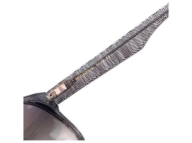 Autre Marque Gafas de sol Aviator Mogadishu con patrón blanco y negro Gris - vista 5