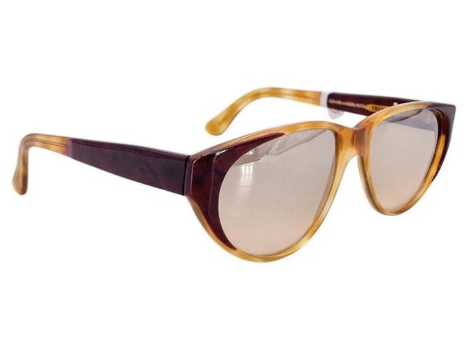 Trussardi Occhiali da sole vintage anni 1980 Two-Tone TPL 208 forma ovale Beige - vista 2