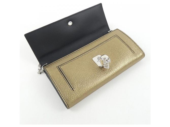 Alexander McQueen WALLET Portafoglio D'oro - vista 4