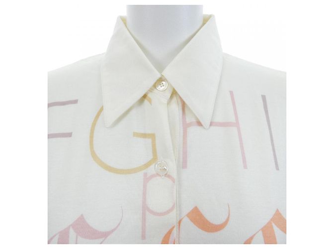 Polo de algodão Hermès A.M.CASSANDRE Bege - vista 5