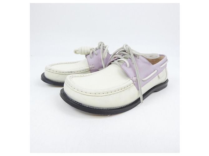 Loewe Leder-Sneaker Weiß - Ansicht 3