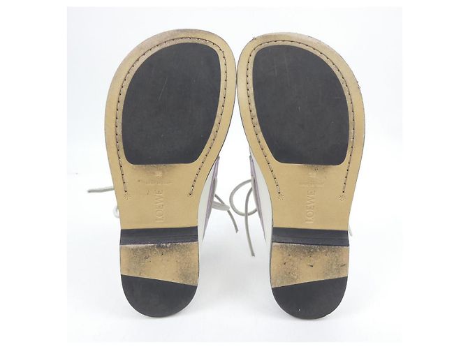 Loewe Leder-Sneaker Weiß - Ansicht 4