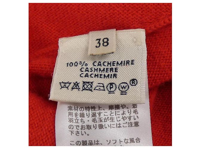 Hermès 56-7702 Punto de cachemira 38 Roja - vista 3