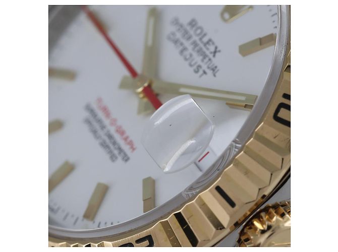Rolex Turn-O-Graph Edelstahl Gelbgold Weiß - Ansicht 10