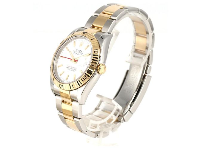 Rolex Turn-O-Graph Edelstahl Gelbgold Weiß - Ansicht 2