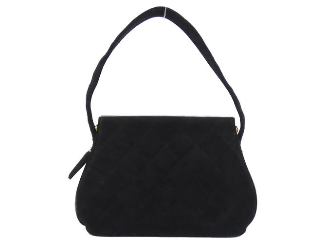 Borsa a tracolla in scamosciato Chanel Nero - vista 2