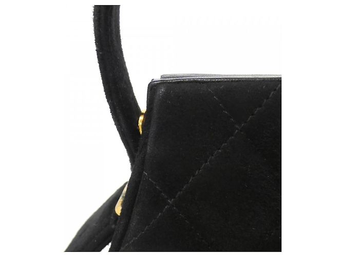 Borsa a tracolla in scamosciato Chanel Nero - vista 8