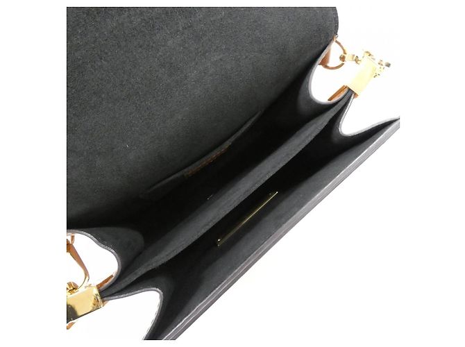Borsa a tracolla Louis Vuitton Dauphine Lock XL in tela Monogram e pelle di vitello Marrone - vista 6