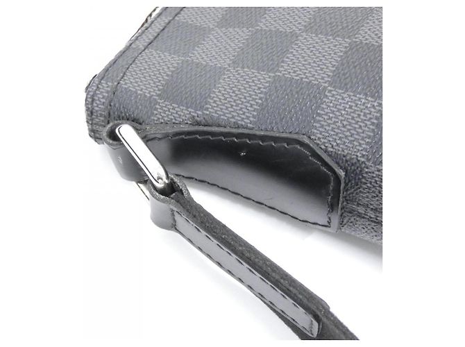Louis Vuitton Mick Damier Graphite Shoulder Bag Brown - view 6