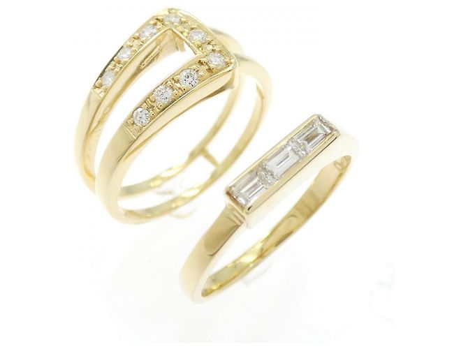 Autre Marque Au750 Diamantring Golden - Ansicht 2