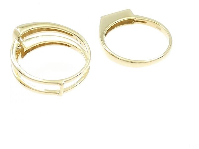 Autre Marque Au750 Diamantring Golden - Ansicht 5