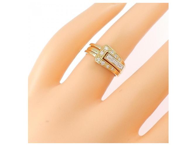Autre Marque Au750 Diamantring Golden - Ansicht 6