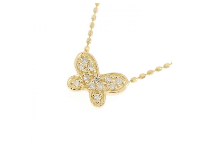 Autre Marque Collana Butterfly in Diamanti Au750 D'oro - vista 3