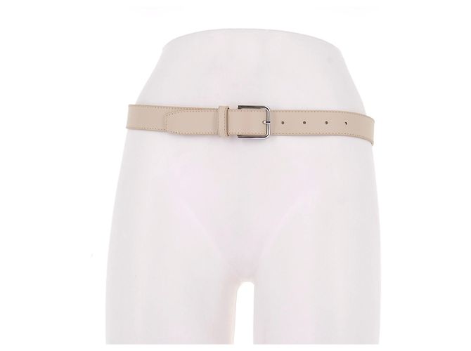 Autre Marque THE FRANKIE SHOP Ledergürtel beige XS - Ansicht 2