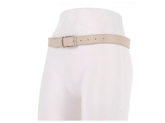 Autre Marque THE FRANKIE SHOP Ledergürtel beige XS - Ansicht 3