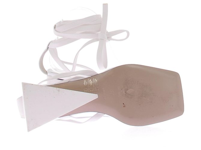 Sandali Attico in pelle bianchi Bianco - vista 5