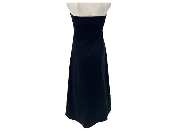 Vestido de algodão preto Samsoe & Samsoe S - vista 2