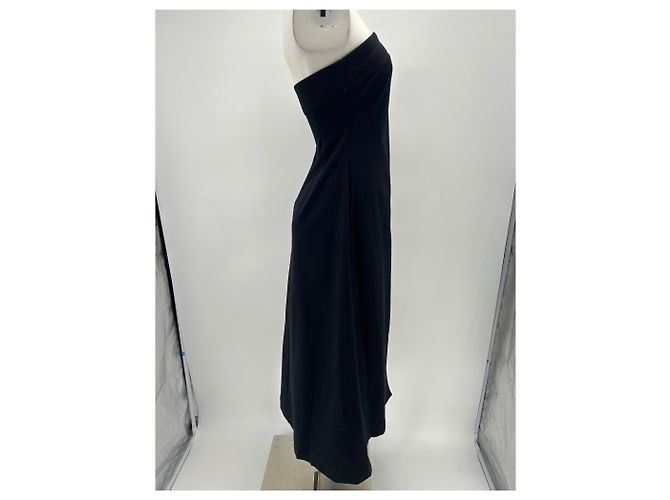 Vestido de algodão preto Samsoe & Samsoe S - vista 3