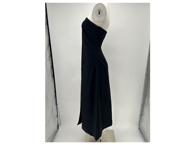 Vestido de algodão preto Samsoe & Samsoe S - vista 4