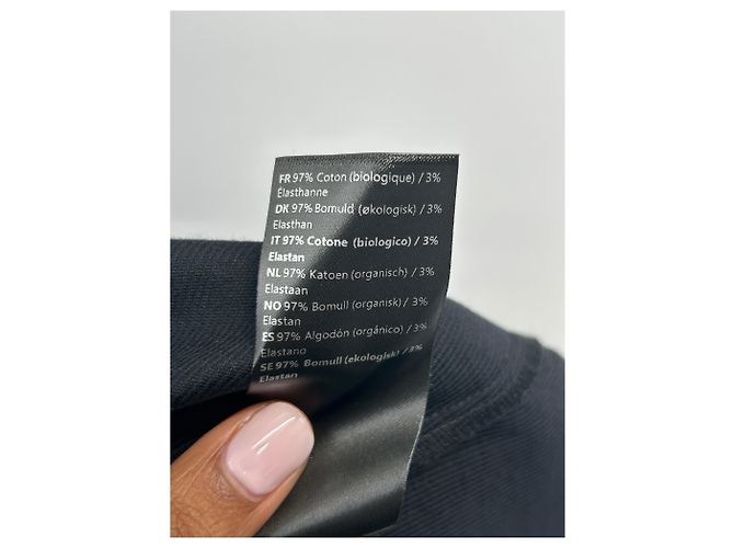 Vestido de algodão preto Samsoe & Samsoe S - vista 6