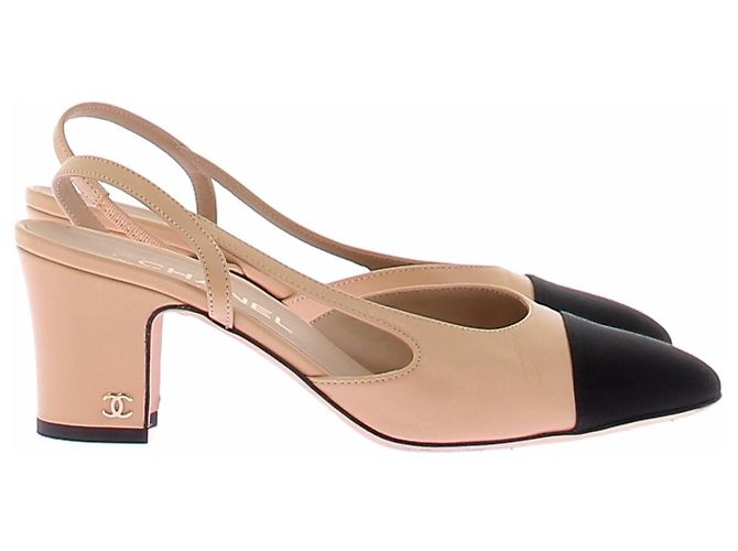 Chanel Slingbacks beige mit Absatz - Ansicht 6