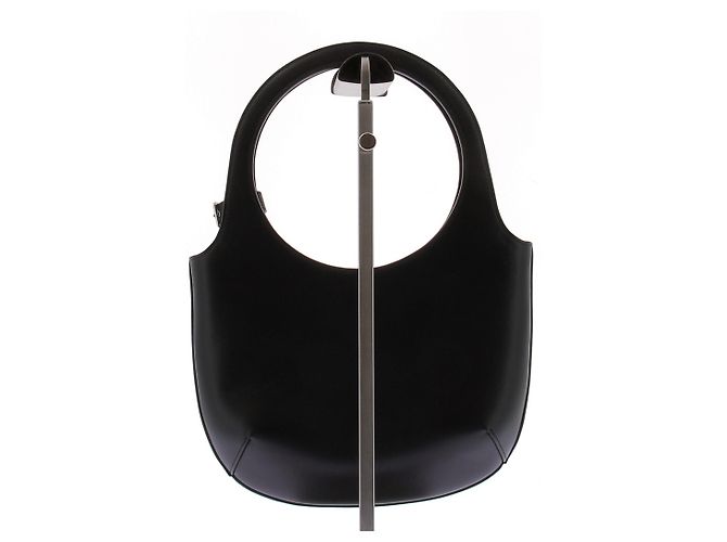 Borsa Courreges Holy in pelle nera Nero - vista 3