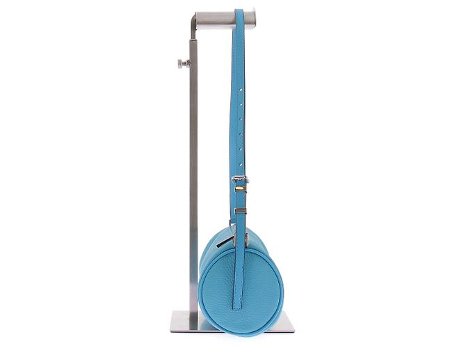 Michael Kors Piccola pochette cilindrica Izzy in pelle granulata Blu - vista 4