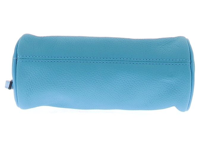 Michael Kors Piccola pochette cilindrica Izzy in pelle granulata Blu - vista 6