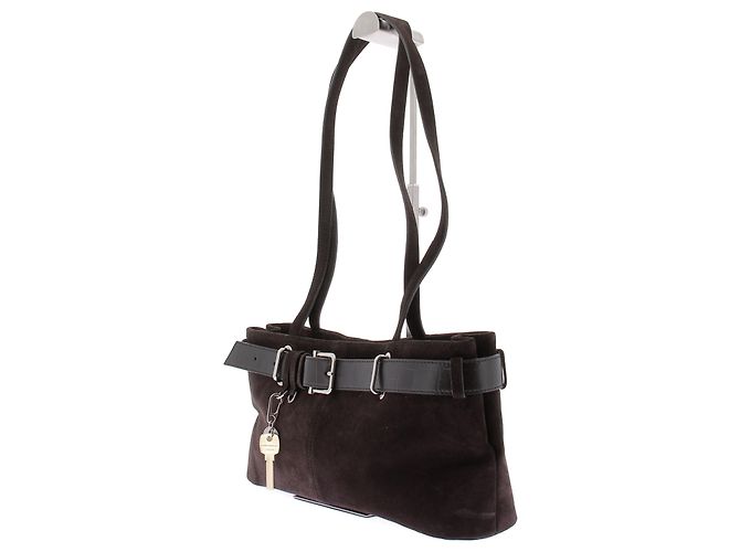 Autre Marque Mini borsa a mano Brocle in scamosciato Marrone - vista 2