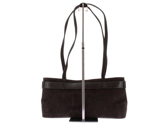 Autre Marque Mini borsa a mano Brocle in scamosciato Marrone - vista 3