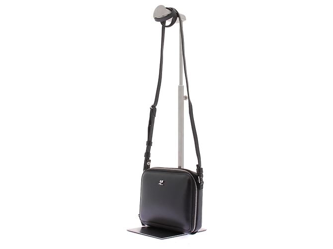 Borsa Courreges Cloud in pelle nera Nero - vista 2