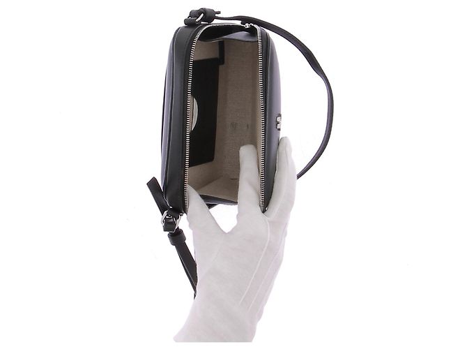 Borsa Courreges Cloud in pelle nera Nero - vista 7