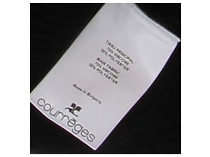 Top negro de viscosa Courreges - vista 5