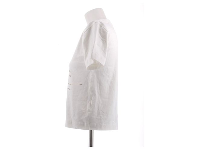 Camiseta blanca de algodón Burberry Blanco - vista 4