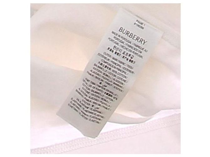 Camiseta blanca de algodón Burberry Blanco - vista 5