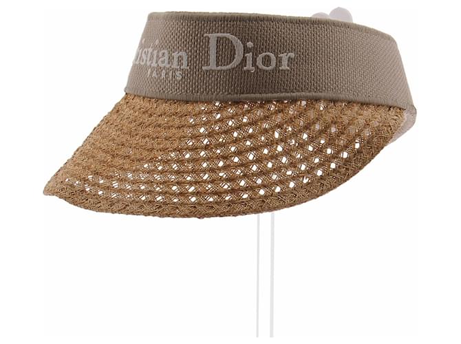 Dior Strohhut Visier Beige - Ansicht 2