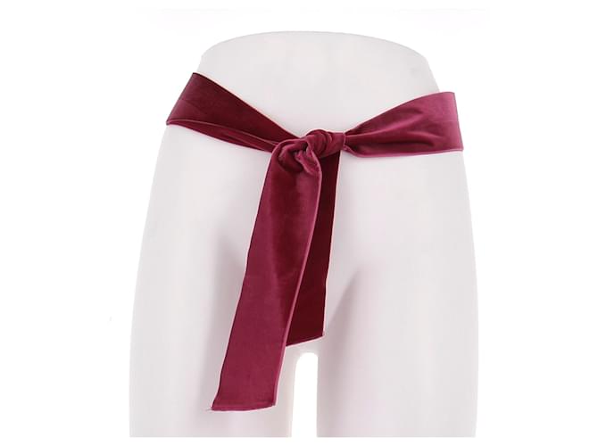 Nina Ricci Rosa Samtgürtel Pink - Ansicht 2