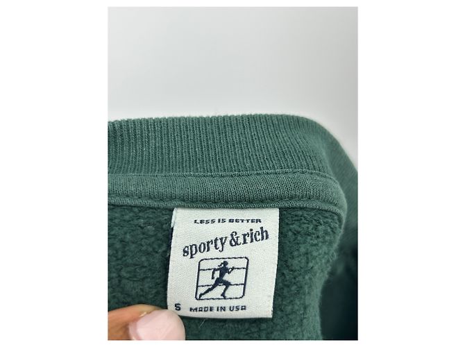 Autre Marque Sudadera SPORTY & RICH verde de algodón - vista 5