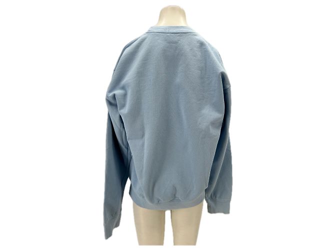 Autre Marque SPORTY & RICH Sweatshirt hellblau aus Baumwolle - Ansicht 2