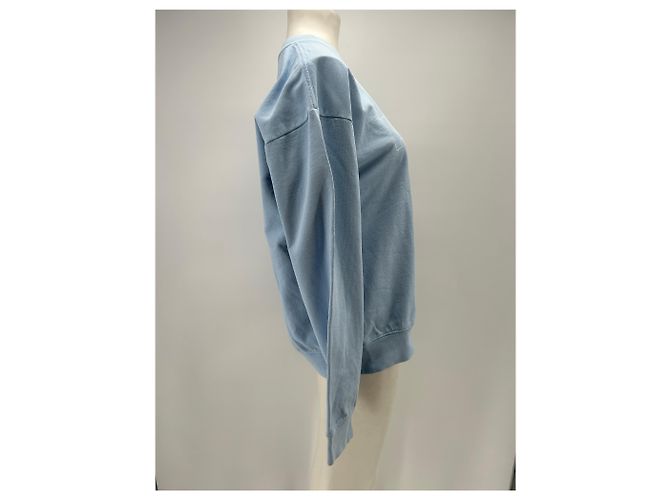Autre Marque SPORTY & RICH Sweatshirt hellblau aus Baumwolle - Ansicht 3