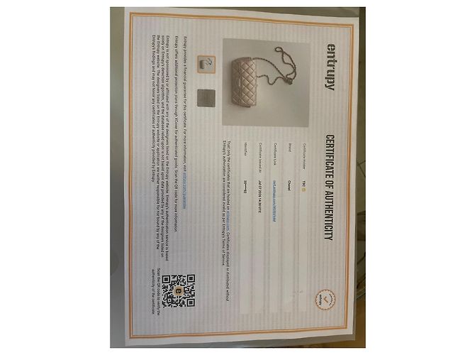 Borsa a tracolla Chanel in pelle dorata D'oro - vista 13