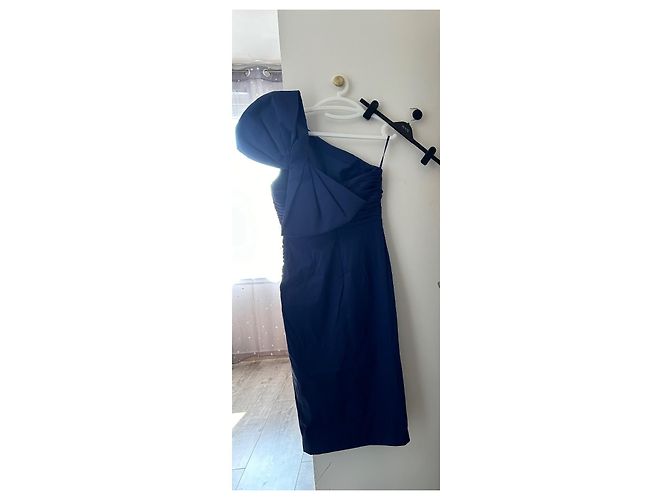 Autre Marque Abito da sera asimmetrico Rachel Gilbert Olive blu navy Blu scuro - vista 2