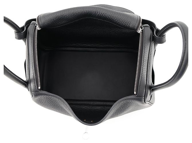 Hermès Borsa Hermes Lindy 26 in pelle Taurillon Clemence nera Nero - vista 5