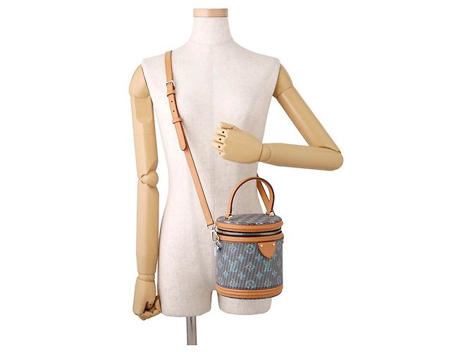 Borsa Louis Vuitton Monogram LV Pop Cannes Blu - vista 4