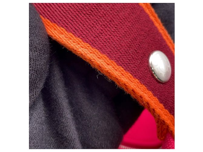 Hermès Hermes Kara Pink Canvas Handtasche Pouch - Ansicht 10