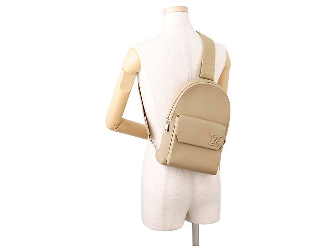 Borsa a tracolla in pelle di vitello Louis Vuitton Beige - vista 5