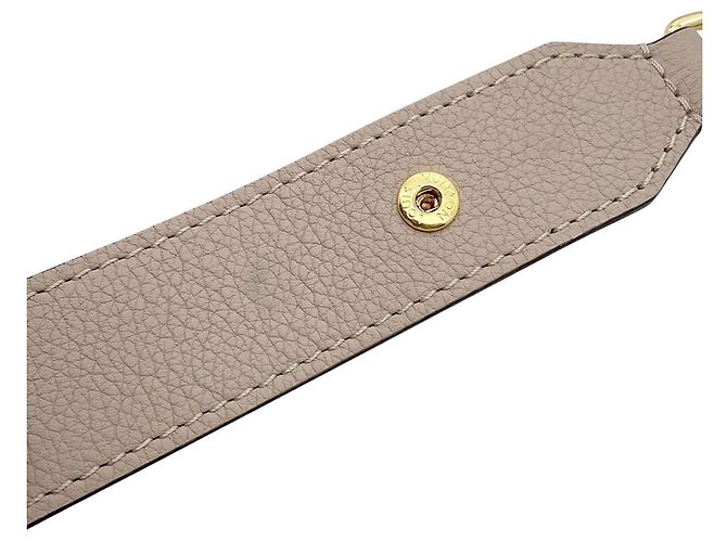 Borsa a tracolla in pelle Louis Vuitton Lockme Bucket Beige - vista 16