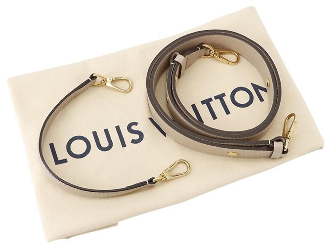 Borsa a tracolla in pelle Louis Vuitton Lockme Bucket Beige - vista 19