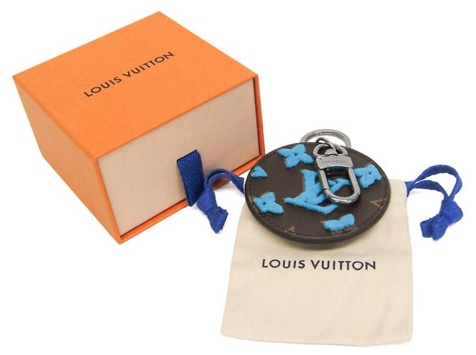 Portachiavi Charm Borsa Illustrazione Louis Vuitton Marrone Blu - vista 2